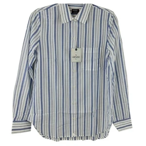 Camisa de mujer azul a rayas manga larga UNTUCKit camisa talla 4 - Imagen 1 de 4
