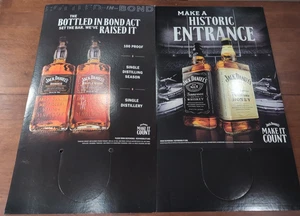 (Lote de 2) Letrero de exhibición publicitario de tienda de licores de whisky Jack Daniels, miel - Imagen 1 de 6
