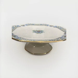 Lenox Autumn Octagon Pedestal Cake Dessert Pedestal Cookie Stand Plate HTF - Picture 1 of 12