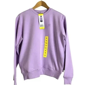 Fila Womens Small Crewneck Pullover Sweatshirt Lilac NWT - Picture 1 of 5