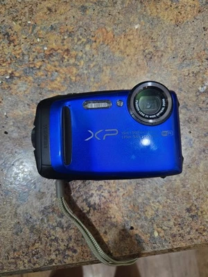 Fujifilm FinePix XP120 16.4MP Waterproof Digital Camera Blue Tested W/ Battery - Image 1 of 3