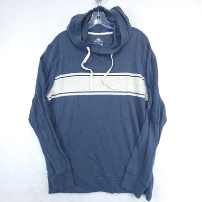 Sudadera con Capucha Faherty Para Hombre Verano Azul Blanco Surf Rayas Algodón Orgánico Grande  Foto 1 de 4