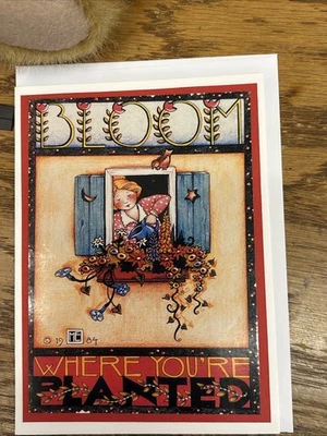 Mary Engelbreit Handmade Greeting Card- Bloom Where You’re Planted  - Image 1 of 3