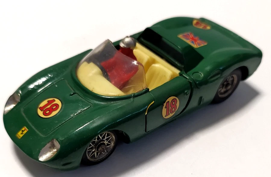 MERCURY VINTAGE USATO  1:43 AUTO DIE CAST FERRARI  SILVERSTONE #18 VERDE  ART 59 - Immagine 1 di 4