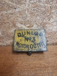 Vintage Dunlop No. 3 Repair Outfit Tin Can Petrol Oil Classic Car - Picture 1 of 7