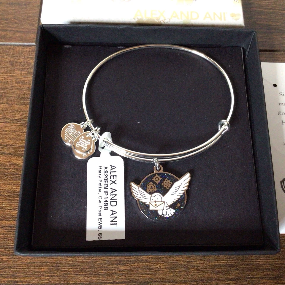 Alex and Ani Harry Potter Owl Post Bracelet With Tags As20eb148s