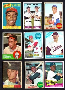 1958-1980 TOPPS STARS BASEBALL 52 LOT--AARON, YAZ, KALINE, ROBINSON--MIXED GRADE - Bild 1 von 5