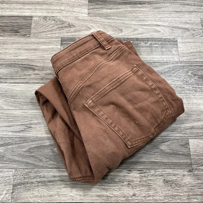 DIVIDED by H&M Straight Leg High Rise Stretch Brown Denim Jeans Women's Size 2 - Изображение 1 из 4