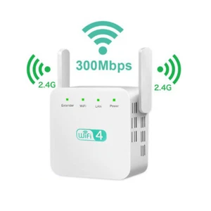300M Wireless WiFi Signal Booster Network Extender Amplifier Repeater 2.4G - Picture 1 of 16