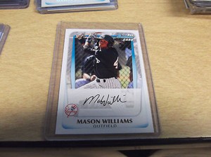MASON WILLIAMS 2011 BOWMAN  PROSPECTS #BP85 RC CARD YANKEES