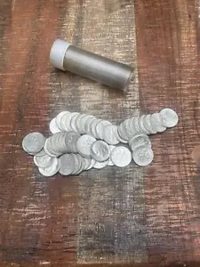 1957 10C Dimes Uncirculated Roll ~ Set of 50 ~ BU - Picture 1 of 3