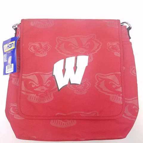 Lil Fan University of Wisconsin Messenger Bag UW Badgers The Coach Cover