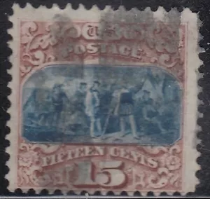 USA Scott #118 15ct Type I 1869 usato da foto CV $850 - Foto 1 di 2