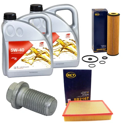 Motoröl Filter Set 5W-40 8 Liter + Schraube für Mercedes Sprinter 3-T 5-T 3,5 T  - Bild 1 von 4