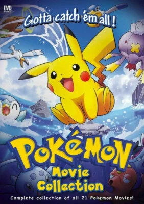 ENGLISH DUBBED Pokemon (21 in 1 Movie) Collection Box DVD All Region FREE SHIP Foto 1 de 2