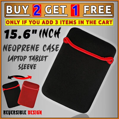 15.6" Inch Neoprene Sleeve Case Cover Pouch Bag For Laptop 💼 ⭐BUY 2 GET 1 FREE⭐ - Image 1 of 4