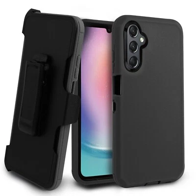 SPM168 For Samsung Galaxy A24 4G/A25 5G Case Dual Layer Armor Belt Clip stand Holster