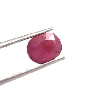 AAA Natural Unheated-Untreated Mozambique Ruby Loose Oval Gemstone Cut 5.70 Ct - Picture 1 of 5