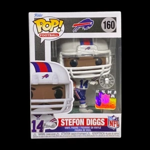 Funko Pop + Protector! Football #160 Bufallo Bills Stefon Diggs ***See Pics*** - Picture 1 of 14