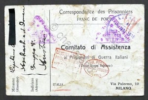 WWI Croce Rossa - Cartolina prigioniero di guerra - Alpino in Austria - 1918 #8 - Picture 1 of 2