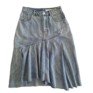 SASS & BIDE "Lou Lou's Lover" Blue Denim Midi Skirt Size 38 /Au 10 /US 6 $350 - Picture 1 of 17
