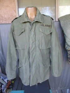 OD M65 Field Jacket, M1965 Coat with Brass Zipper, SMALL REGULAR - Picture 1 of 8