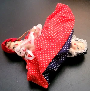 Muñeca de tela reversible de doble cara con capucha roja/abuela de colección de 9"; gorros, vestido - Imagen 1 de 22