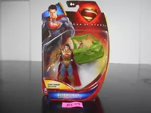 Figura de acción Man of Steel AUTO ASALTO SUPERMAN DC Comics Mattel 2013 TOTALMENTE NUEVA - Imagen 1 de 4