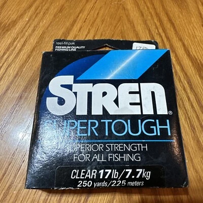 Stren Super Tough Fishing Line 17lb Clear 250 Yards NOS - Image 1 of 2