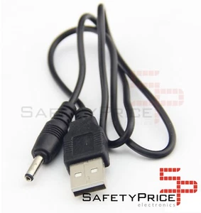 CABLE USB CARGADOR TABLET ANDROID Negro MP3 3.5MM 5V 2A ALIMENTACIÓN DC 1M SP - Imagen 1 de 1
