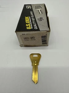 Lote de 46 llaves en blanco de latón Weiser Falson Lock Us21-WR3, cerrajero Us Lock - Imagen 1 de 4