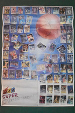 1989 CAO MUFLON COMPLETE POSTER STICKER ALBUM w MICHAEL JORDAN PHOTOCOPY REPRINT