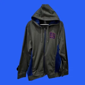 Majestic Full Zip Sweatshirt /Hoodie New York Giants Size Large - Picture 1 of 6