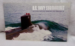 U.S. Navy Submarines A Century of Service for America USPS Stamp Folleto Como Nuevo - Imagen 1 de 3