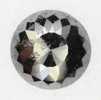 11.04 Ct Natural Loose Black Color Round Rose Cut Beautiful Engagement Diamond - Image 1 of 4