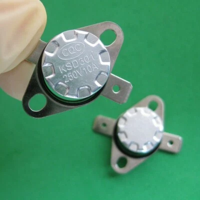 2pcs KSD301 0°C / 32°F Degree Celsius N.C. Temperature Switch Thermostat - Image 1 of 3
