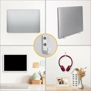 Schwerlast Aluminium Wandhaken Türaufhänger (4 Stück) für Laptop, Tablet, Kochgeschirr - Bild 1 von 7