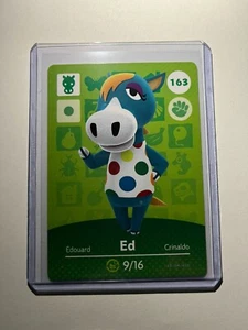 Nintendo Animal Crossing Amiibo Card - Series 2 #163 - Ed - w/ Toploader - Picture 1 of 2