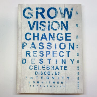 Wood Book Box Hidden Jewelry Secret Fake Faux Positive Words Off White - Image 1 of 4