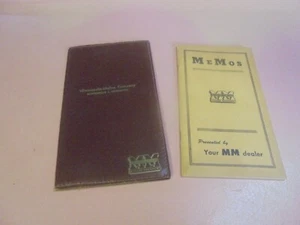 Vintage Minneapolis Moline Memo book with memo book holder - Picture 1 of 6
