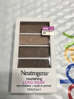Sombra de ojos nutritiva de larga duración NEUTROGENA + Primer 40 COCOA MALVA sellada nueva sin caja Foto 1 de 2