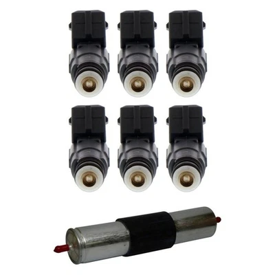 For BMW Z3 1997-2000 Bosch BNDL-0595-196597 Fuel Injector w Fuel Filter Kit Foto 1 de 4