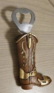 COWBOY BOOT COUNTY STYLE FLASCHENBIERÖFFNER BRAUN - Bild 1 von 6