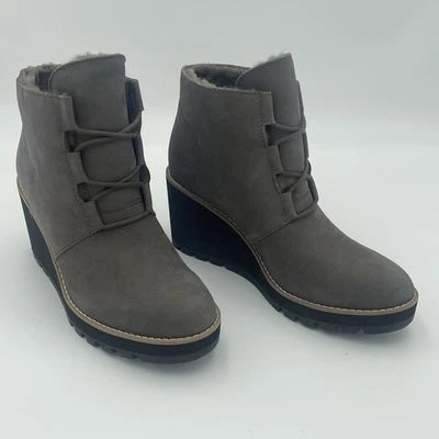 Bota Eileen Fisher Alpine genuina gamuza de oveja color grafito talla 8 precio de venta sugerido por el fabricante $275 Foto 1 de 4
