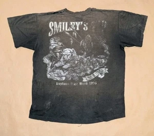 Smiley's Tap Daytona Beach Bike Week 1996 T-Shirt Gr. L Single Stitch Thrashed - Bild 1 von 21