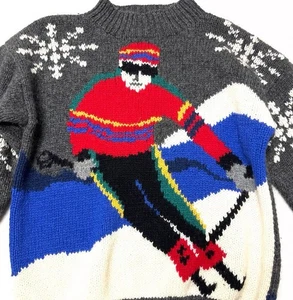American Eagle Hand Knit Sweater Ski - Limited Edition - Size Large - Bild 1 von 5