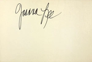 Joanna Lee signierte 4" x 6" KARTEIKARTE Plan 9 aus dem Weltraum DIE GEHIRNFRESSER - Bild 1 von 6