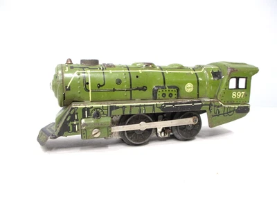 Marx 897 OD Litho Army Loco Preguerra calibre O X7404 Foto 1 de 4