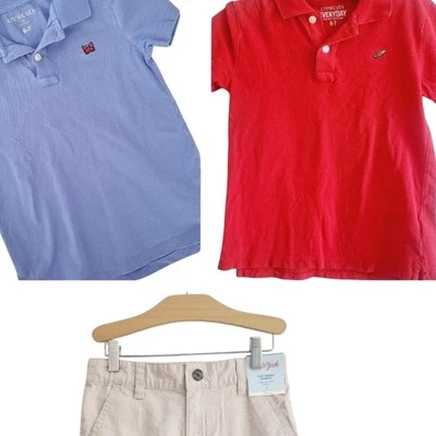 Paquete de 6 polos/pantalones cortos de corte redondo Foto 1 de 4