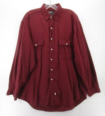 DE COLECCIÓN Ralph Lauren Polo Hombres Grande Rojo Lana Bolsillos Abotonados Campo EE. UU. Foto 1 de 4